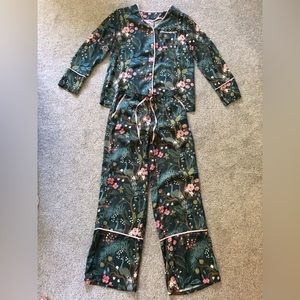 Rifle Paper Co. Emerald Peacock Cloud 9 Pajama Set